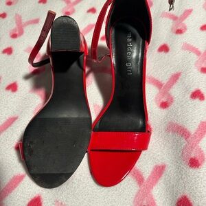 Madden girl heels - true red - size 6.5 - worn 3 times